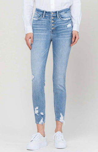 Vervet High Rise Crop Skinny