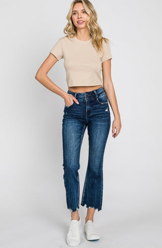 MOST LOVED: Petra High Rise Cropped Flare