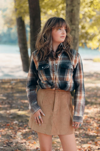 Harvest Corduroy Mini Skirt