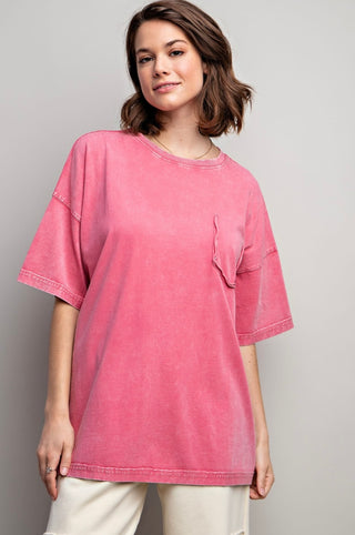 Mineral Washed Oversized Comfy Tee