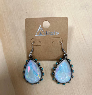 Teardrop Gemstone Earring