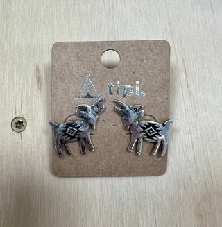 Goat Studded Earring