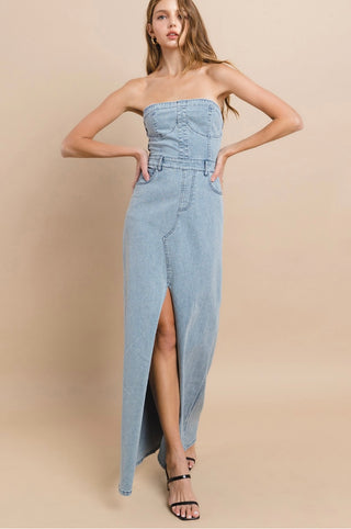 Denim Maxi Dress