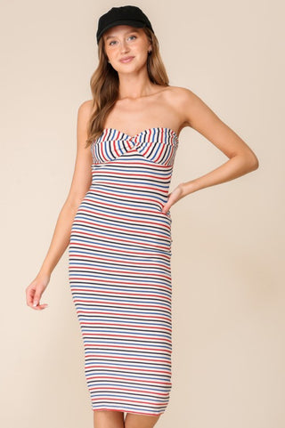 star spangled bodycon dress