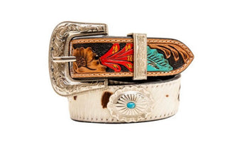 Cummerban Hand Tooled Concho Belt